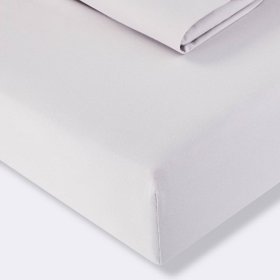 Fitted Crib Sheets Solid 2pk - Cloud Island™ Gray