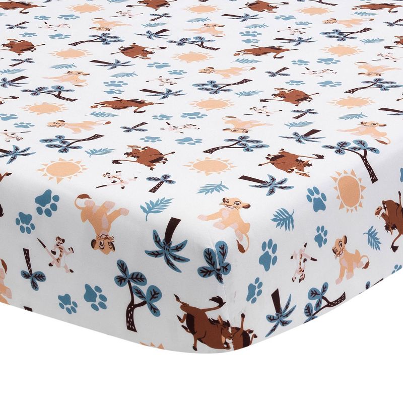 Lambs &#38; Ivy Disney Baby Lion King Adventure Fitted Mini Crib Sheet, 1 of 5