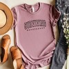 Simply Sage Market Varsity Surviving Motherhood Short Sleeve Tee - XL - Orchid - 3 of 4