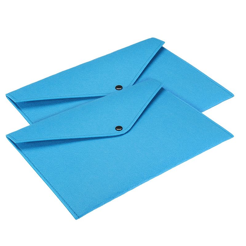 Unique Bargains File Bag Felt Folder Envelope Document Storage Pouch Organizer for Office Business, 1 of 6