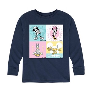 Boys' - Disney - Breathe Chill Relax Calm Long Sleeve Graphic T-Shirt - 1 of 4