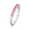 Ross-Simons 0.50 ct. t.w. Pink Sapphire Ring in Sterling Silver - 3 of 4