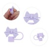 Unique Bargains Bow Straw Cover Cap 4 Pcs - 3 of 4