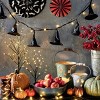 tag Small Black Witch Hat Paper Decor - Halloween Decorative Sculpture, 6" x 6" x 8" - Holiday Home Decor - 3 of 3