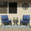 Belord 6" Outdoor Cushion Set, 28D High Density Sponge Replacement Patio Furniture Cushion with Removable Cover, Waterproof & Fade Resistant - 4 of 4