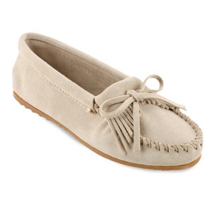 Minnetonka Women's Kilty Suede Moccasins - 1 of 4