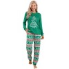 YESFASHION Women's family Christmas Pajamas Sets Couples Cute Funny Christmas Pajamas Outfit for Women - 2 of 4