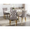 NicBex Velvet Dining Chairs Set of 2,Armless Kitchen Chairs with Tufted Backrest and Chrome Stainless Steel Plating Legs for Dining Room,Kitchen - 4 of 4