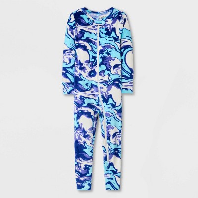 Toddler Boys' Tie-Dye Pajama Romper - Cat & Jack™ Blue