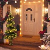 Set of 2 Pre-lit Spiral Artificial Christmas Entrance Tree 4FT w/ 150 LED Lights - 3 of 4