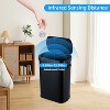 13 Gal Touchless Trash Can, Motion Sensor Stainless Steel Garbage Bin w/ Lid - Smart Kitchenf or Bathroom, Office, Bedroom, Living Room - 2 of 4