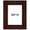 PosterPalooza | Photo Size Distressed Brown Picture Frame - UV Acrylic, Foam Board Backing, Hanging Hardware - 2 of 4