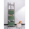 Aoibox Green Shelf Cube Storage Organizer Bins Skin-Friendly Cotton Rope Basket Rectangular Set for Shelves 3 Pack - 4 of 4