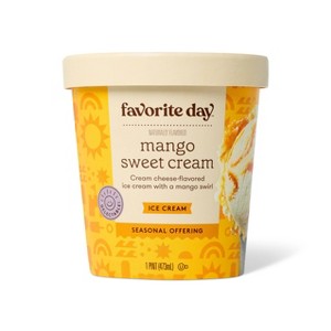Mango Creamsicle Ice Cream - 16 fl oz - Favorite Day™ - 1 of 3