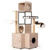 YOOCOZZ Multi-Functional Cat Tree with Litter Box,Removable Washable Cushion,Scratching Posts and Toy Hanger - 3 of 4