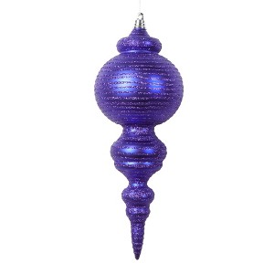 Vickerman 10" Matte with Glitter Finial Ornament - 1 of 1