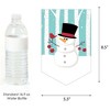 Big Dot of Happiness Let It Snow - Snowman - Holiday and Christmas Bunting Banner - Winter Party Decorations - Let It Snow Happy Holidays - 2 of 4