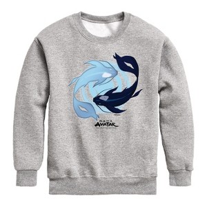 Boys' - Avatar: The Last Airbender - Moon and Ocean Spirit Koi Graphic Long Sleeve Fleece Sweatshirt - 1 of 4