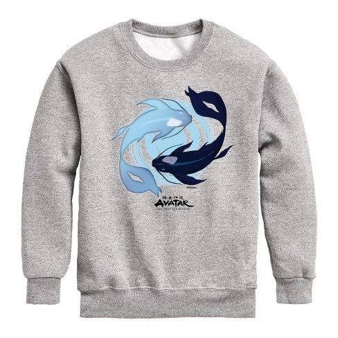 Boys' - Avatar: The Last Airbender - Moon and Ocean Spirit Koi Graphic Long Sleeve Fleece Sweatshirt - image 1 of 4