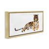 Stupell Industries Tiger Resting Orange Ink Floating Frame Canvas Art - 2 of 4
