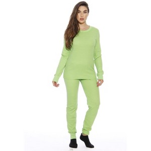 Just Love Women's Thermal Underwear Pajamas Set - 1 of 4