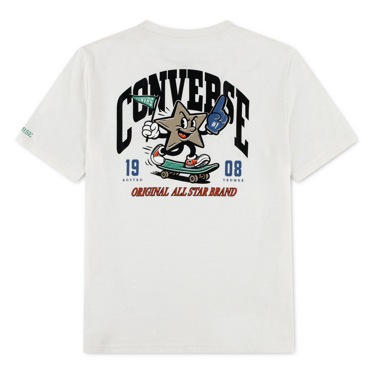 Converse® Boys' Star Skateboard Graphic T-Shirt - White - thumbnail 5