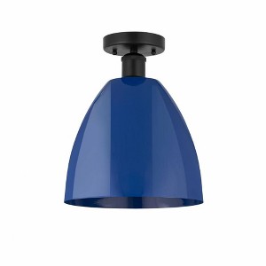 Plymouth Dome - 1 Light Semi-Flush Mount In Industrial Style-12.88 Inches Tall and 9 Inches Wide - 1 of 1