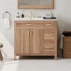 TIRAMISUBEST 36" Wood Bathroom Vanity with Solid Wood Frame, 2 Soft Close Doors, 3 Soft Close Drawers - 2 of 4
