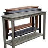 NAYSAYE Patio End Table Eucalyptus Console Table with Two Shelves for Outdoor Entertaining Use, Gray, 16"*48"*32" - 4 of 4