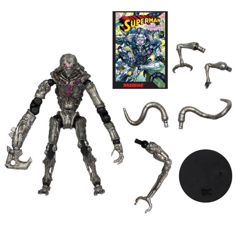 McFarlane Toys DC Superman: Ghosts of Krypton Brainiac Page Punchers with 7&#34; Action Figure, 4 of 12