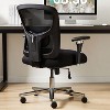 Big and Tall Office Desk Chair with Lumbar Support, 500LBS Heavy Duty Mesh Ergonomic Computer Chair with Arm and Wide Comfy Seat-The Pop Home - 2 of 4