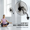 VEVOR Wall Mount Fan, 2 PCS 18 inch Oscillating, 3-speed High Velocity Max. 4000 CFM Industrial Wall Fan for Indoor, Commercial, Residential - 3 of 4