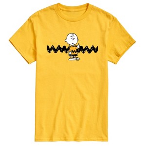 Men's - Peanuts - Charlie Brown Short Sleeve Graphic T-Shirt - 1 of 4