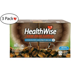 HealthWise Decaf Low Acid Chocolate Coconut Keurig K-Cup Coffee Pods - 1 of 1
