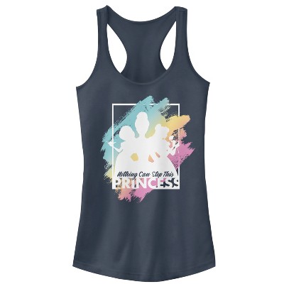 Juniors Womens Disney Princesses Can't Stop This Princess Racerback ...