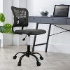 Gray Desk Chairs With Wheels Home Office Chair Comfortable Computer Chair Adjustable Height,360° Swivel Gaming Armless Chair-The Pop Home - 2 of 4