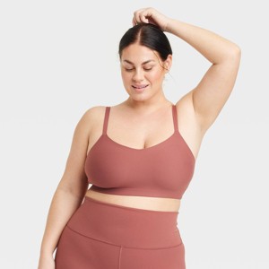 Women's Everyday Soft Light Support Strappy Sports Bra - All In Motion™ - 1 of 3