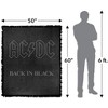 ACDC Back In Black Blanket 50"x60" Woven Tapestry - 2 of 4
