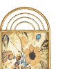 5x7 Photo Brass Top Arched Picture Frame Metal with Glass Pane by Foreside Home & Garden - 3 of 4