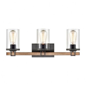 Elk Home Holdfast 3 - Light Vanity in  Beech Wood - 1 of 3