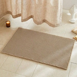 Our Bathroom Rugs Are Like A Warm Hug for Your Feet Crafted Slip Washable Quick Rug, 36x24 KhakiComfort and Style - 1 of 4