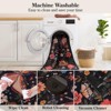 Lahome Modern Butterfly Floral Short Pile Velvet Rectangular Indoor Area Rug - 3 of 4