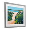 Stupell Industries Floral Cliffs Landscape Framed Print Under Glass - 2 of 4