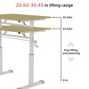 PAGED Adjustable Study Desk for Kids & Adults, Writing Desk, Compact Design Home Office Desks with Hand Crank for Living Room, Study - 4 of 4