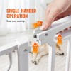 VEVOR Baby Gate,29.5"-46.4" Extra Wide,30" High,Dog Gate,Thru Auto Close Child Gate Pet Security Gate with Pressure Mount Kit and Wall Mount Kit,White - 4 of 4