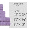 Home Weavers Elegance Essentials 550GSM 100% Cotton Zero Twist Super Absorbent Bath Towel Set - 2 of 4
