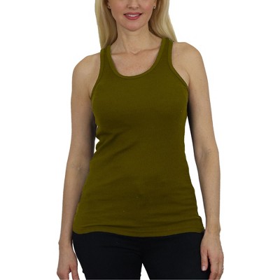 Galaxy By Harvic Women's Loose Fit Ribbed Tank Top