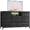 8 Drawer Dresser TV Stand with LED Lights & Charging Station,Wide Console Table for 55 Inch TV, Dresser Organizer for Living Room, Closet, Entryway - 4 of 4