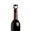 Ototo Corkula Wine Stopper and Pourer: Silicone, Dishwasher-Safe, Black & White, 4.5" Height - 2 of 4