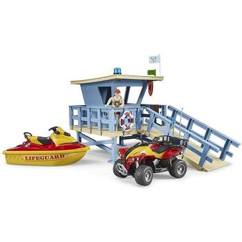Bruder bworld Life Guard Station with Quad and Personal Water Craft